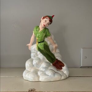 Vintage Disney Peter Pan with Big Ben Ceramic Figurine
